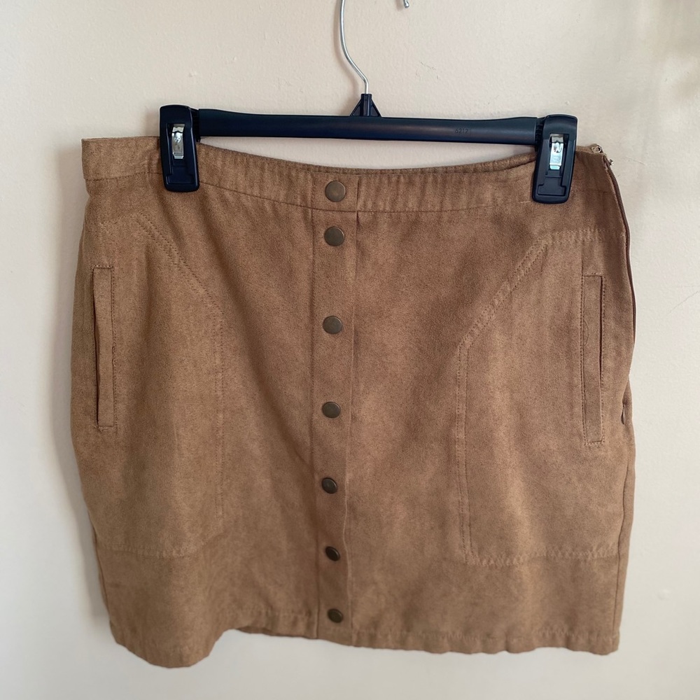 Comfortable Suede Skirt